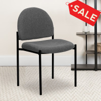 Flash Furniture Gray Fabric Stacking Chair BT-515-1-GY-GG